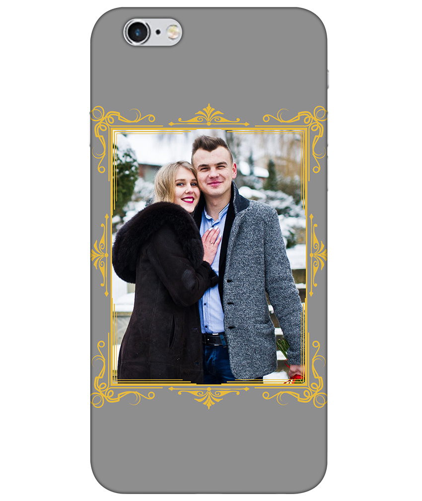 Royal Photoframe With Grey Background Customised Standard Mobile Cover in Material SOFT SILICONE