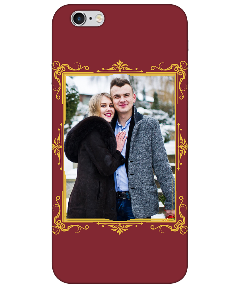 Royal Photoframe With Maroon Background Customised Standard Mobile Cover in Material SOFT SILICONE