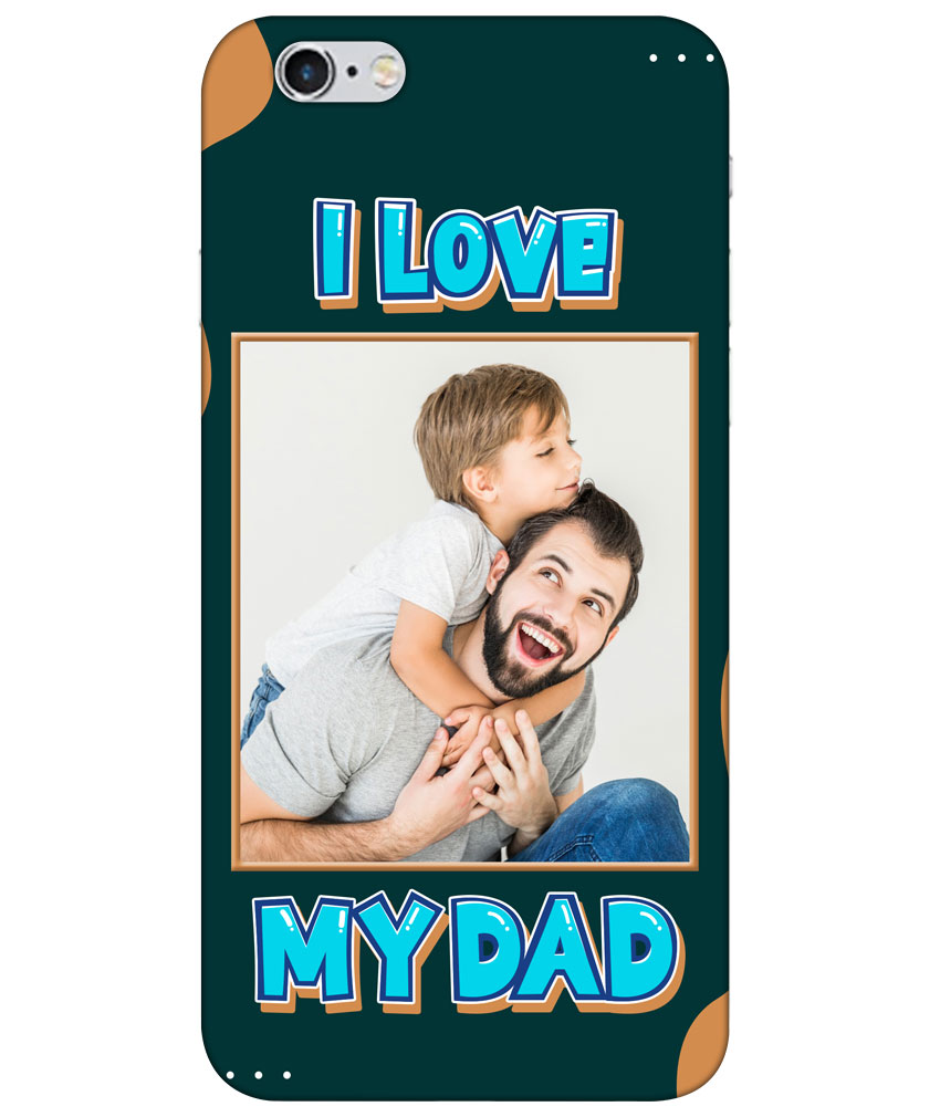 I Love My Dad Message With Green Background Customised Standard Mobile Cover