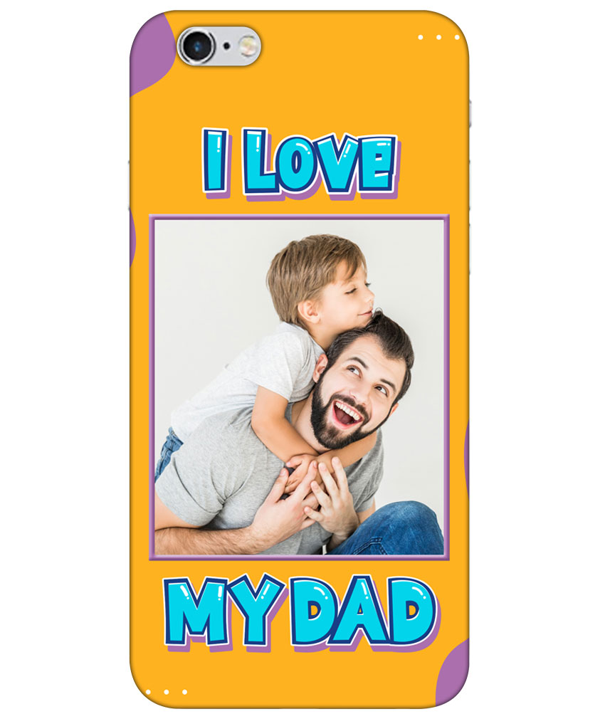 I Love My Dad Message With Yellow Background Customised Standard Mobile Cover