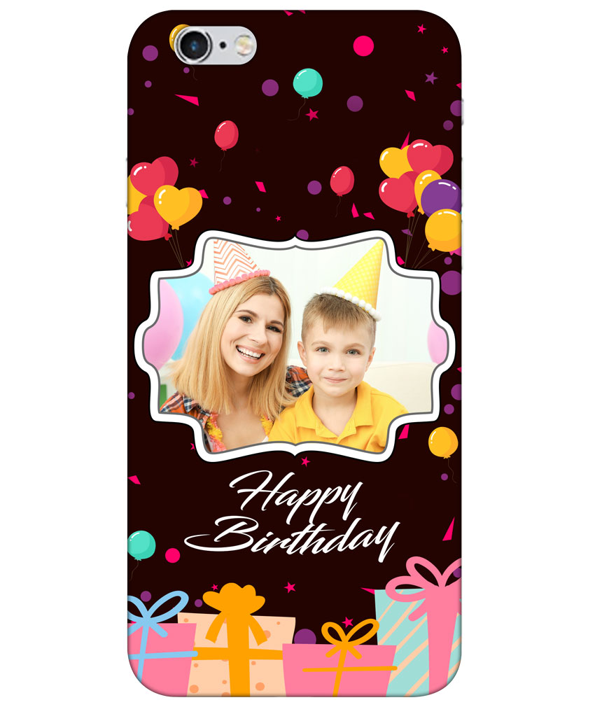 Happy Birthday Design With Dark Choclate Brown Background Customised Standard Mobile Cover