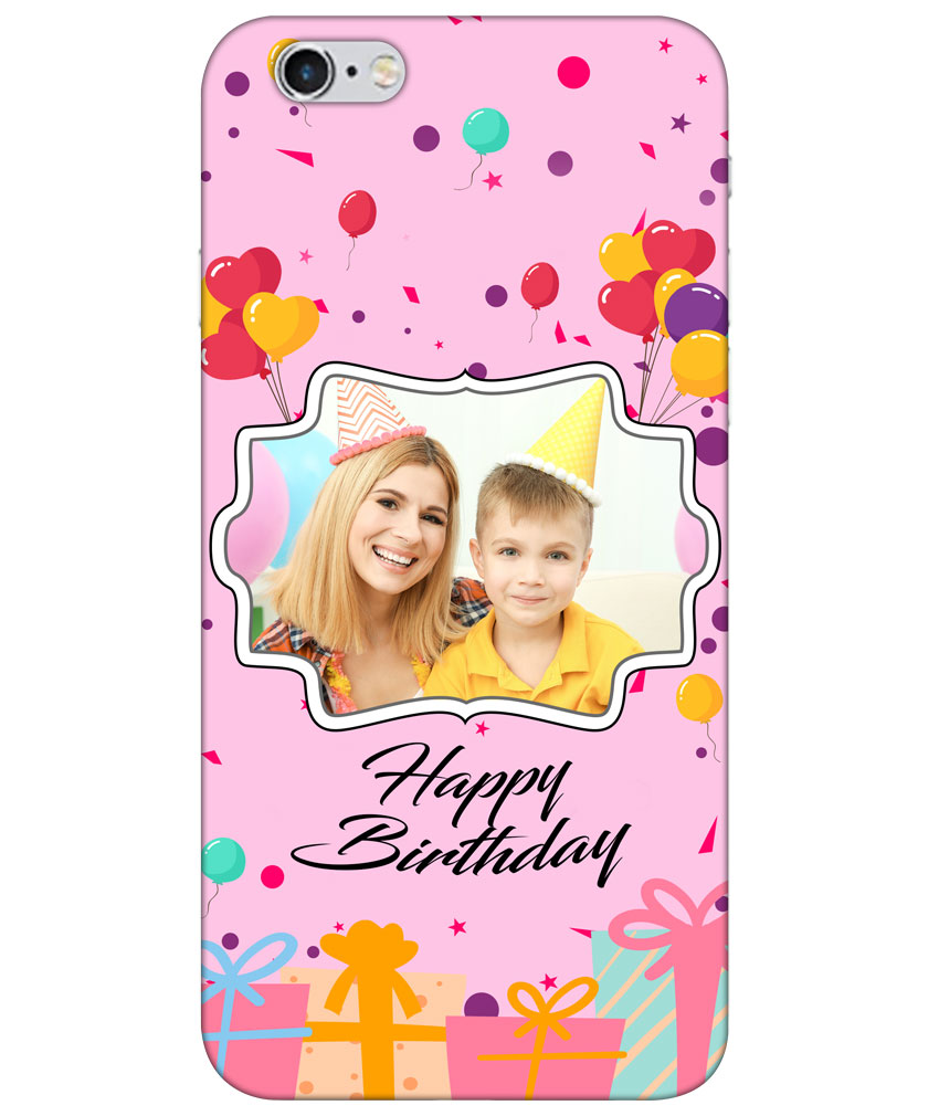 Happy Birthday Design With Blush Pink Background Customised Standard Mobile Cover