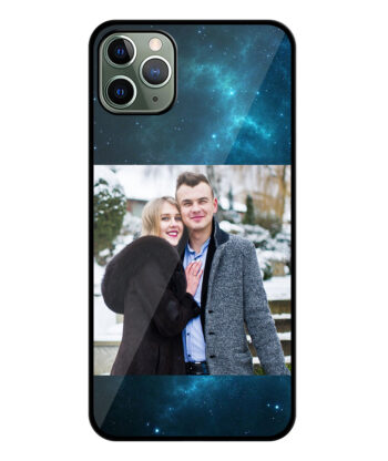Cloudy Night Sky Customised Glossy Metal TPU Mobile Cover