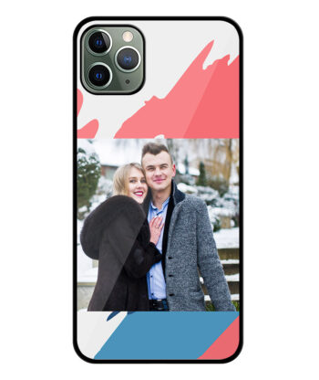 Tricolor Paint Splash Design Customised Glossy Metal TPU Mobile Cover
