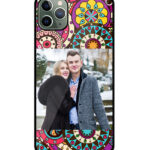 Multicolor Abstract Artwork Customised Glossy Metal TPU Mobile Cover
