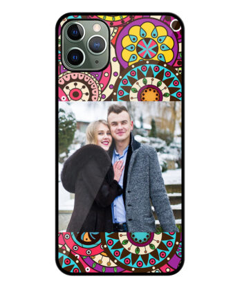 Multicolor Abstract Artwork Customised Glossy Metal TPU Mobile Cover