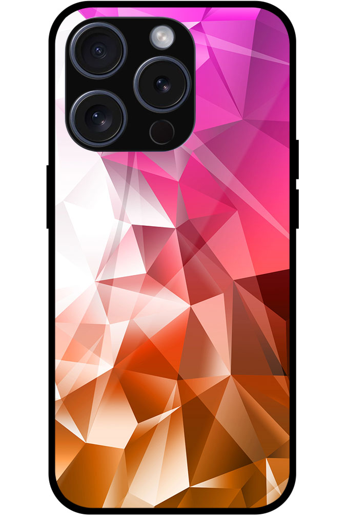Elegant Crystal Graphic Design Metal TPU Printed Case