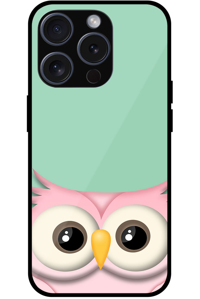 Elegant Vector Owl Illustration Metal TPU Printed Case