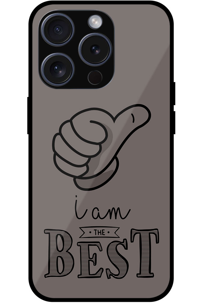 I Am The Best Text Design Metal TPU Printed Case