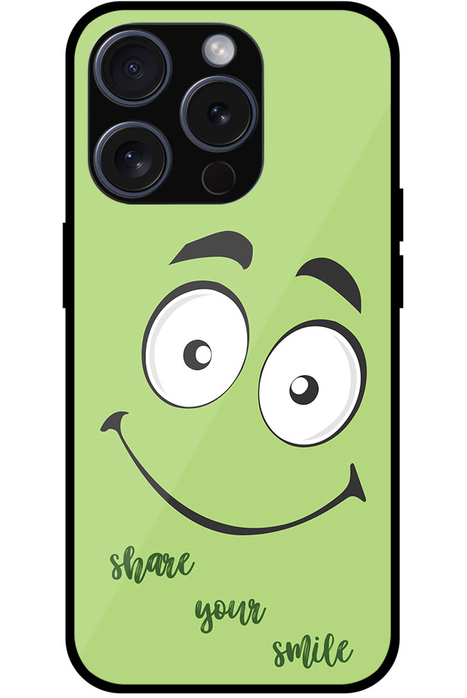 Happy Smiling Face Clipart Metal TPU Printed Case