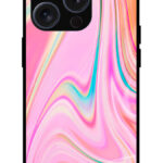 Alluring Liquid Marble Illustration Metal TPU Printed Case