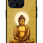 Lord Buddha Graphic Illustration Metal TPU Printed Case