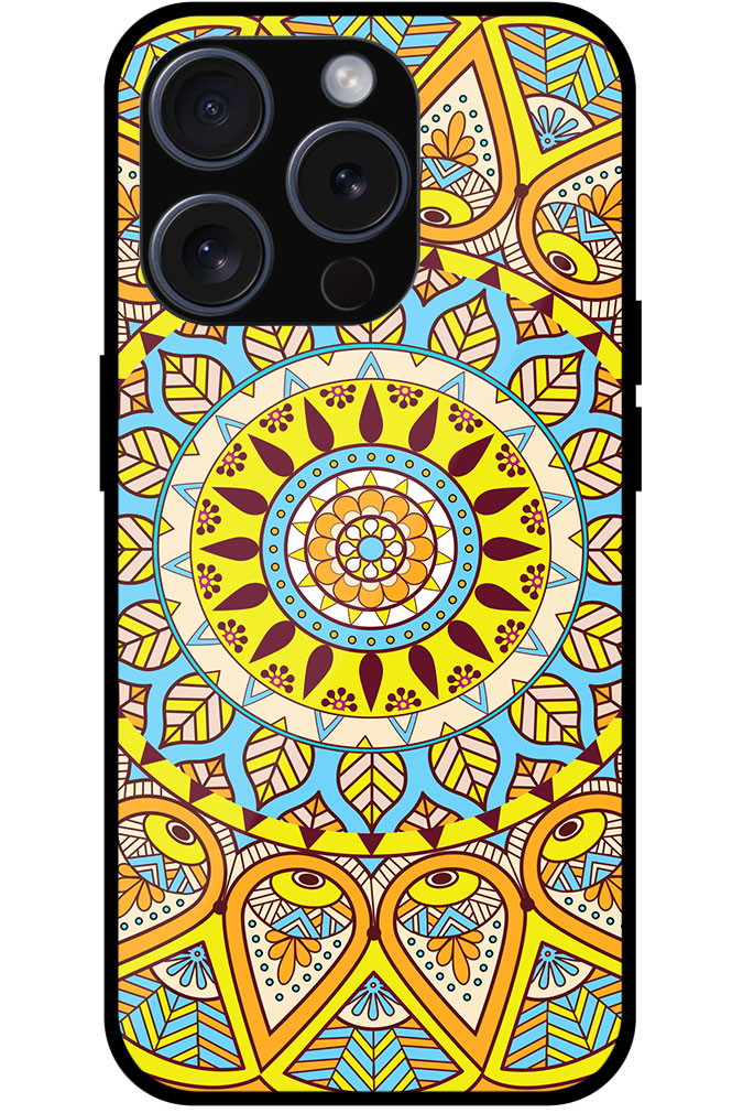 Mandala Artform Rangoli Pattern Metal TPU Printed Case