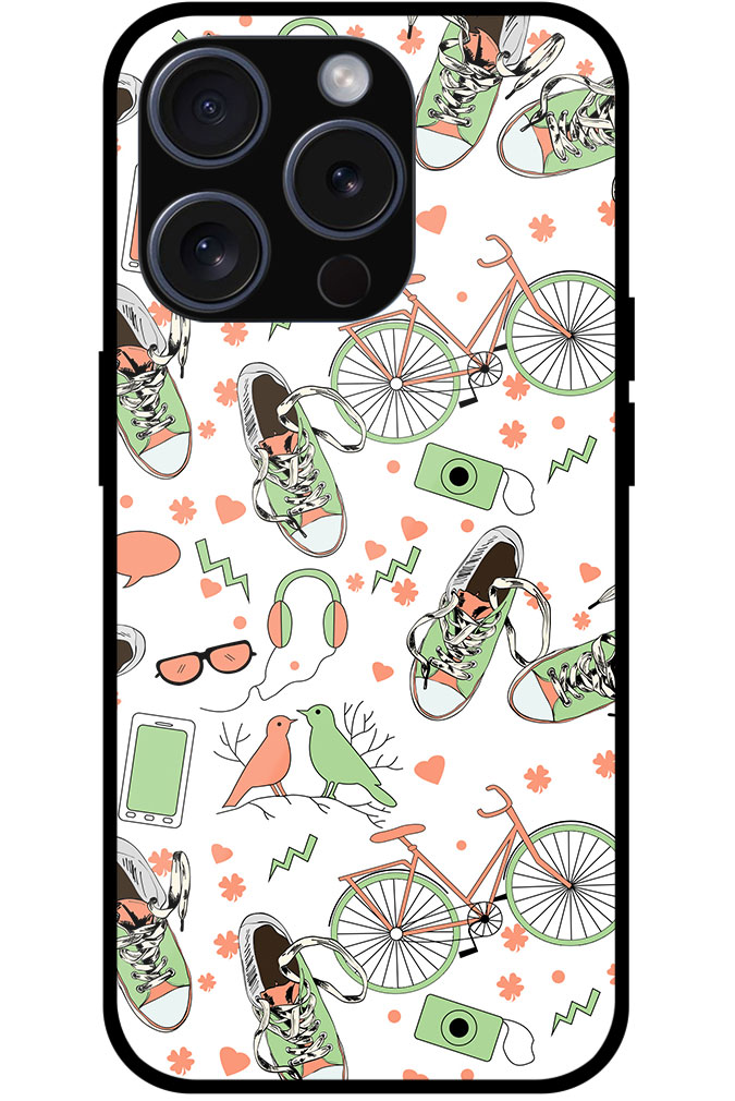 Fashion Accessories Uniform Pattern Metal TPU Printed Case