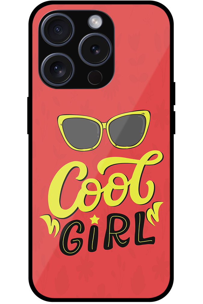 Cool Girl Stylish Vector Design Metal TPU Printed Case