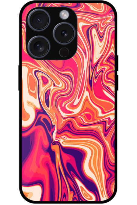 Artistically Beautiful Paintmix Design Metal TPU Printed Case