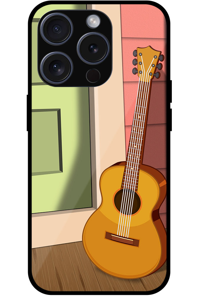 Acoustic Guitar Picture Art Metal TPU Printed Case