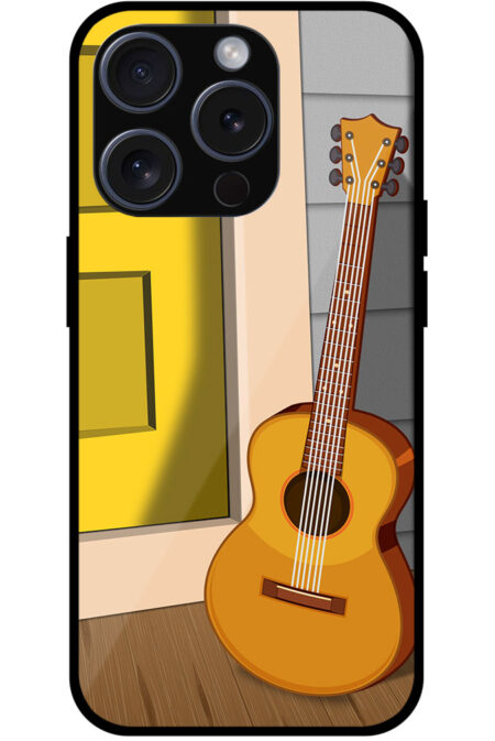Acoustic Guitar Picture Art Metal TPU Printed Case
