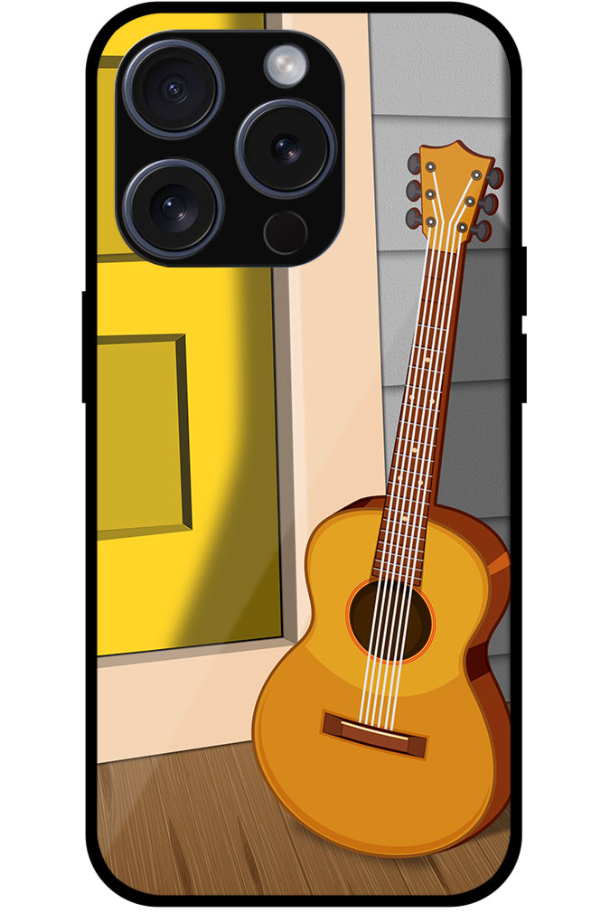 Acoustic Guitar Picture Art Metal TPU Printed Case