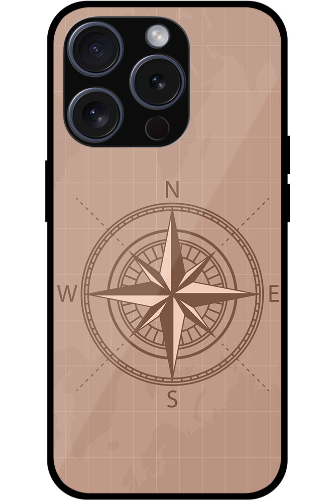 Vintage Compass Vector Illustration Metal TPU Printed Case