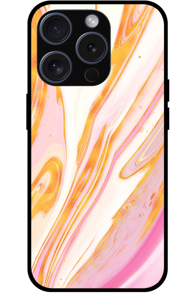Alluring Liquid Marble Illustration Metal TPU Printed Case