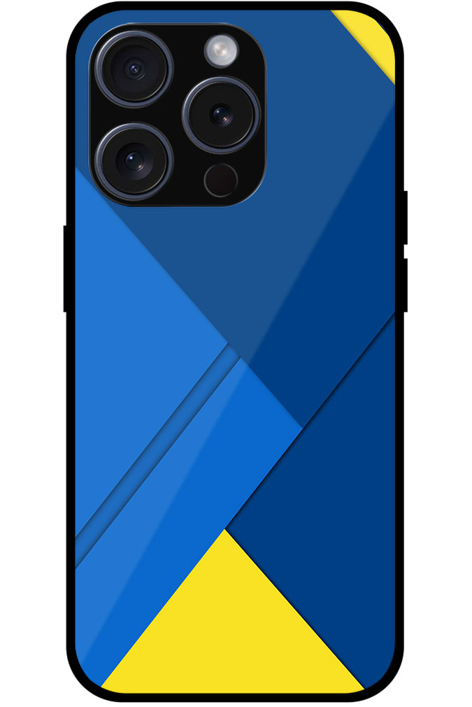 Abstract Geometric Layout Metal TPU Printed Case