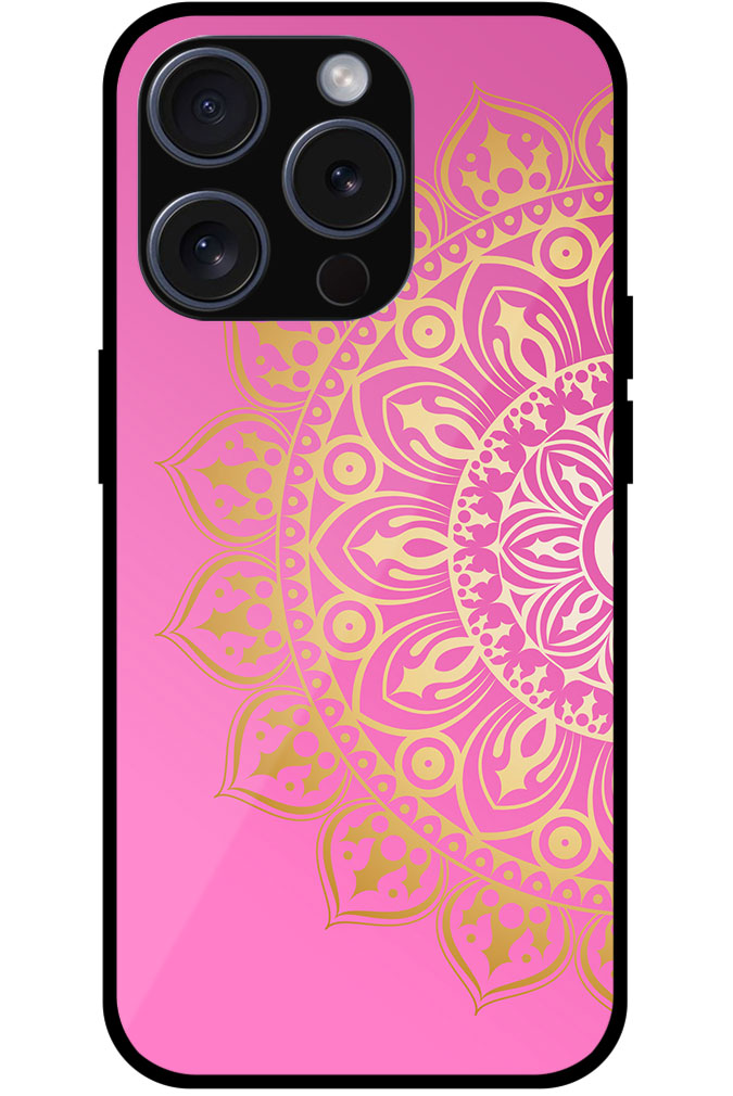 Abstract Golden Mandala Artwork Metal TPU Printed Case