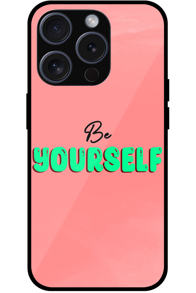 Be Yourself Textart Metal TPU Printed Case