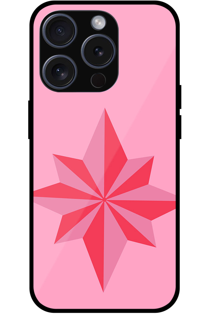 Geometric Octagram Star Design Metal TPU Printed Case