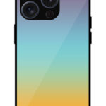 Multicolor Gradient Design Metal TPU Printed Case