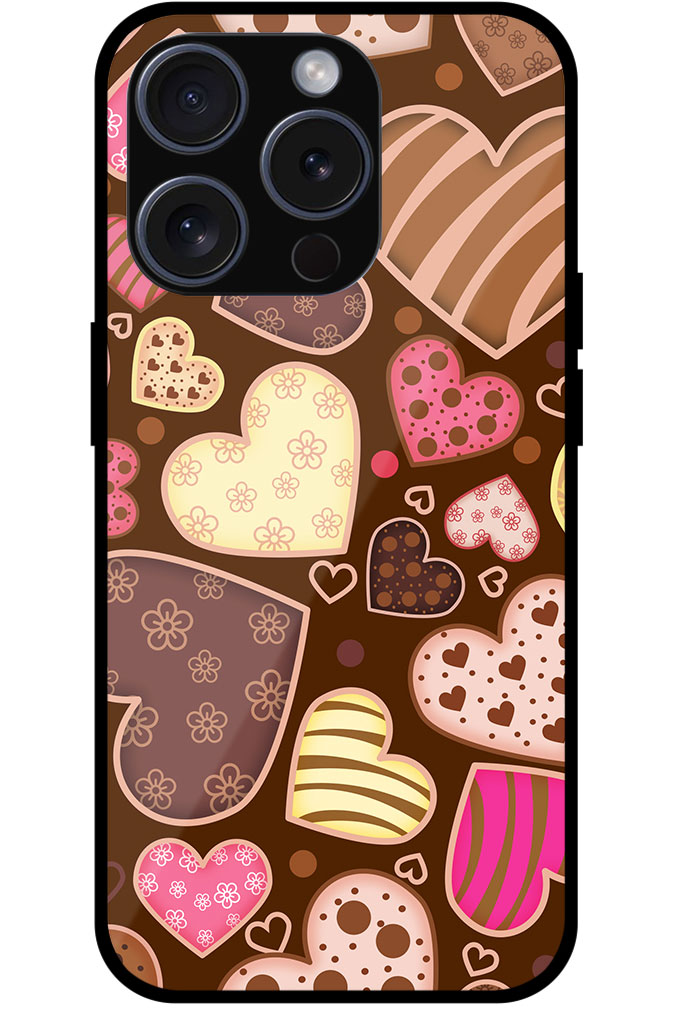 Pretty Heart Collection Metal TPU Printed Case