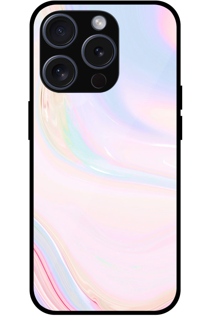 Alluring Liquid Marble Illustration Metal TPU Printed Case