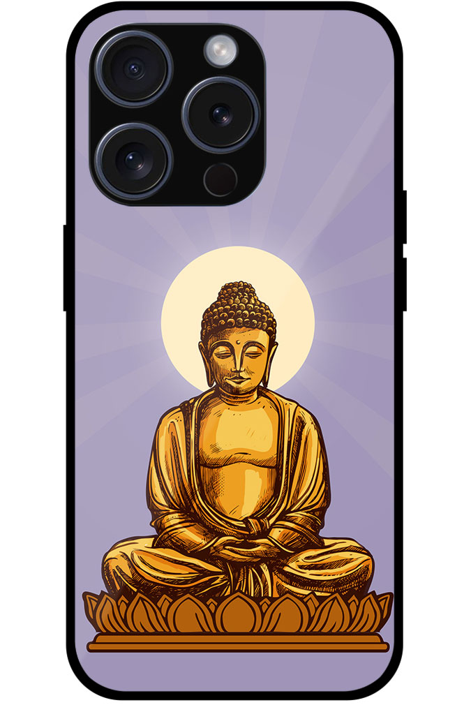 Lord Buddha Graphic Illustration Metal TPU Printed Case