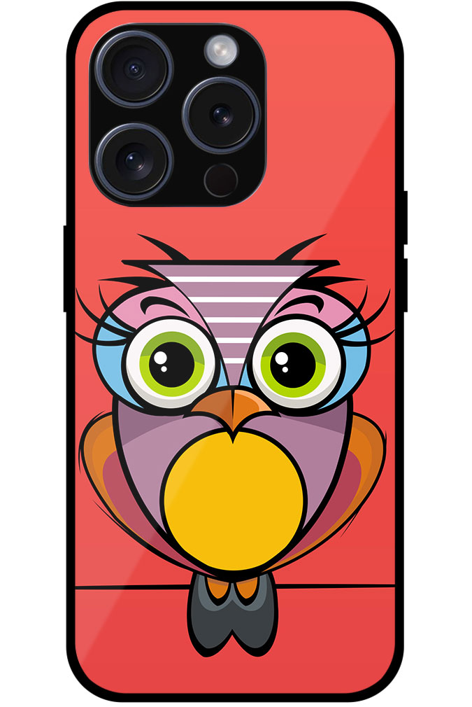 Cute Cartoon Owl Clipart Metal TPU Printed Case