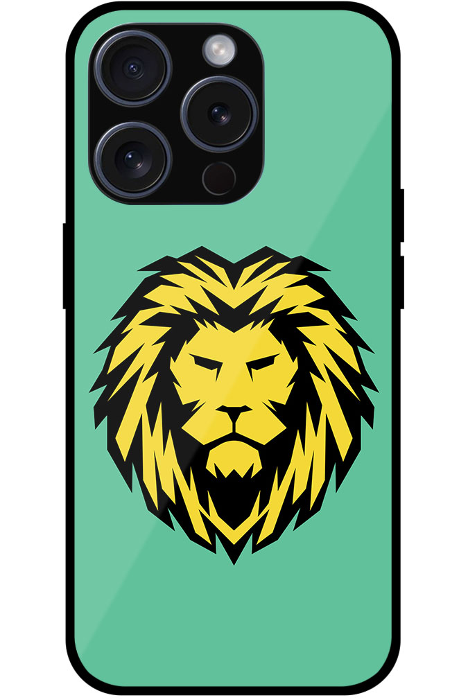 Bold Lion Face Vectorart Metal TPU Printed Case