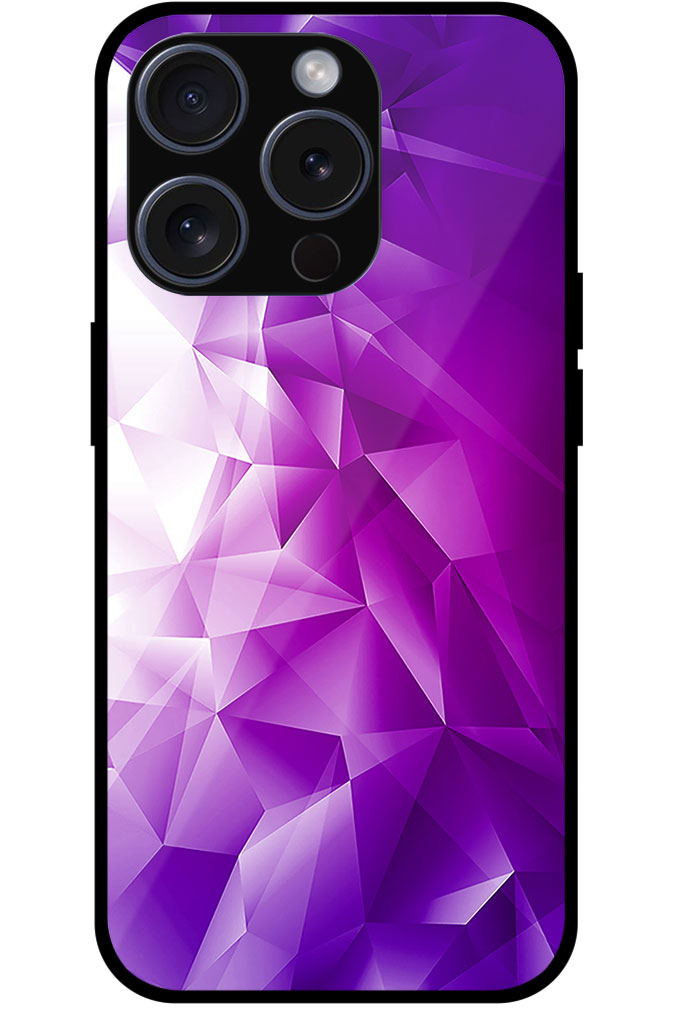 Colorful Crystal Pattern Metal TPU Printed Case