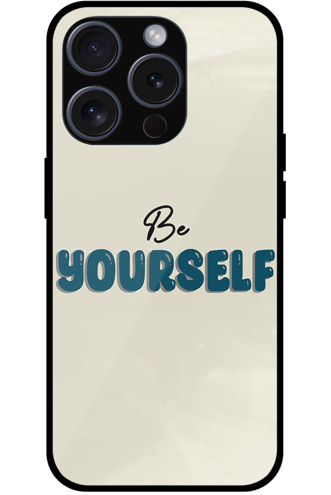 Be Yourself Textart Metal TPU Printed Case
