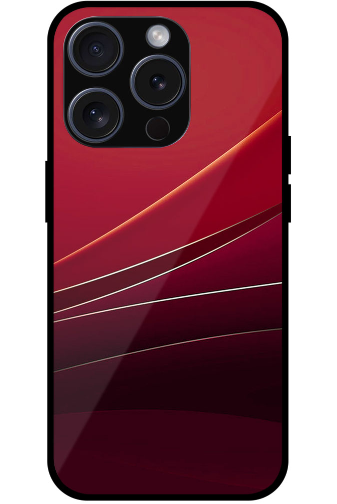 Abstract Waves Design Metal TPU Printed Case