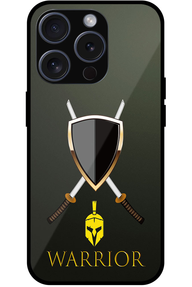 Warrior Gold Skull Vector Design Metal TPU Printed Case
