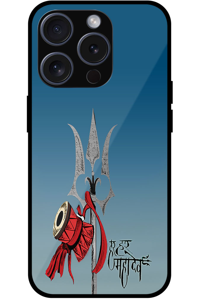 Mahadev’s Trishul Vector Illustration Metal TPU Printed Case