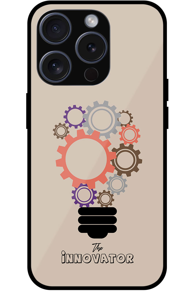 Innovator Bulb Gear Illustration Metal TPU Printed Case