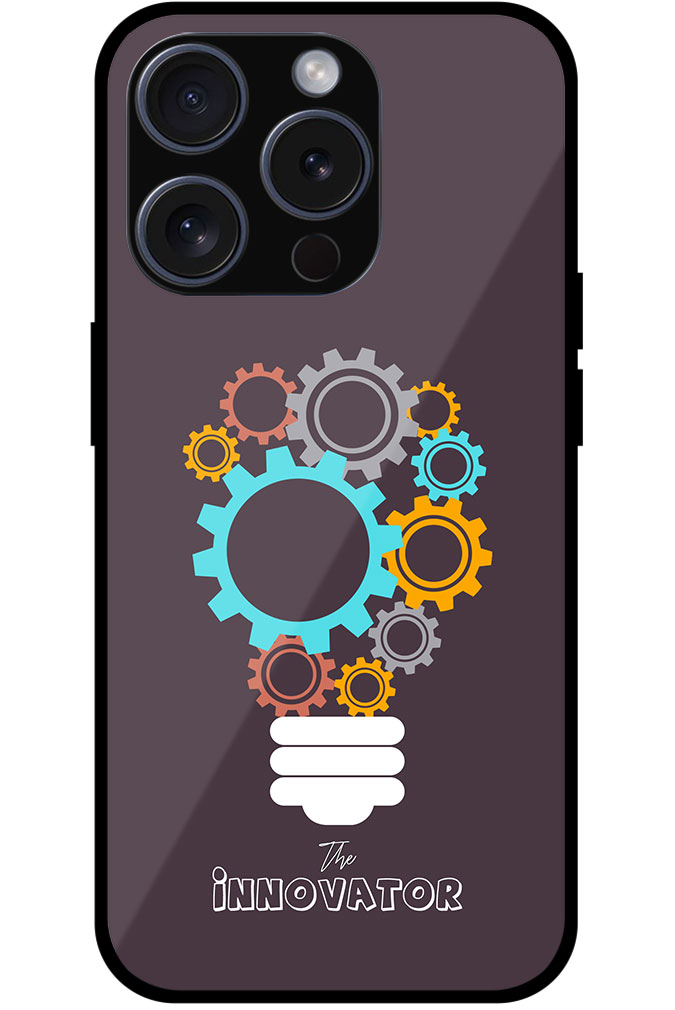 Innovator Bulb Gear Illustration Metal TPU Printed Case
