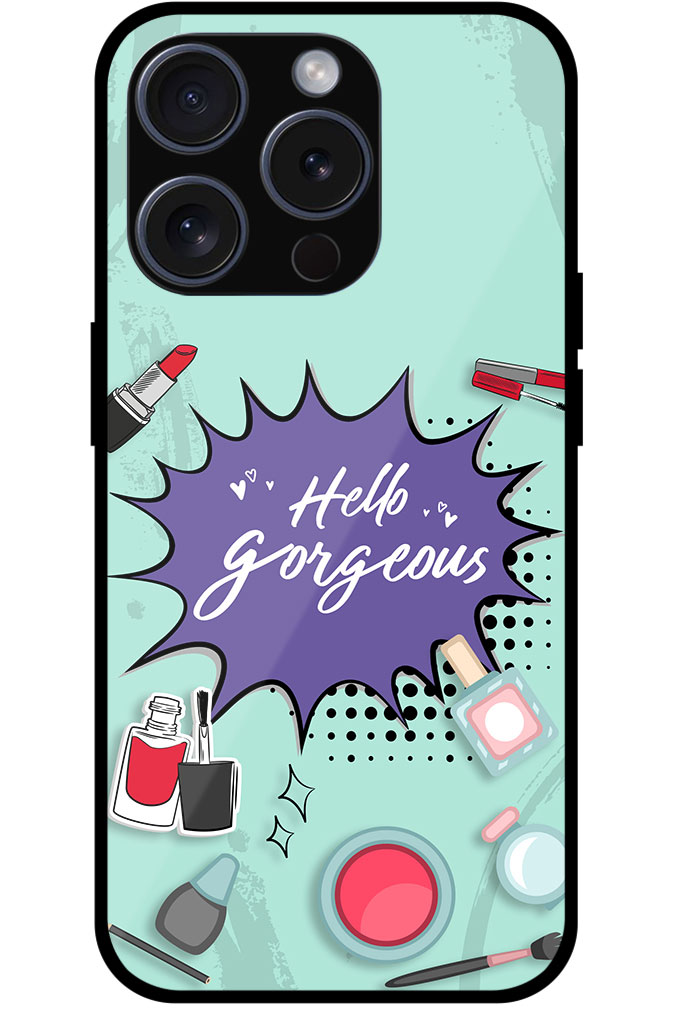 Aesthetic Women Cosmetic Graphic Illustration Metal TPU Printed Case