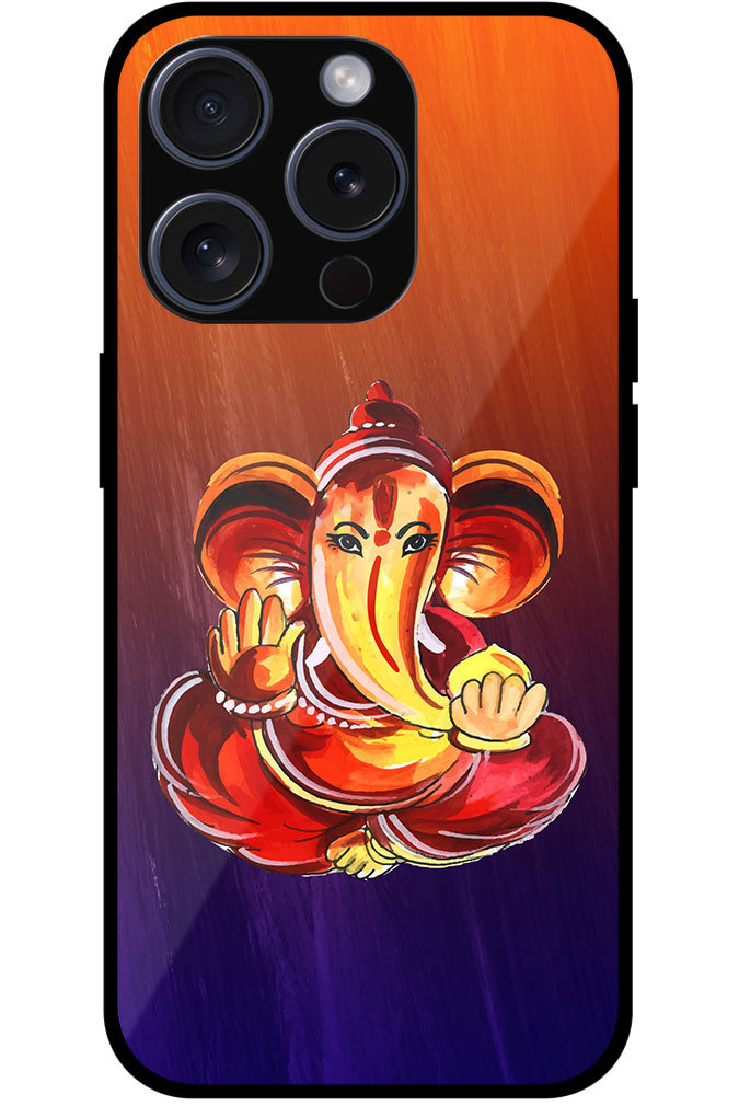 Lord Ganesha Abstract Painting Metal TPU Printed Case