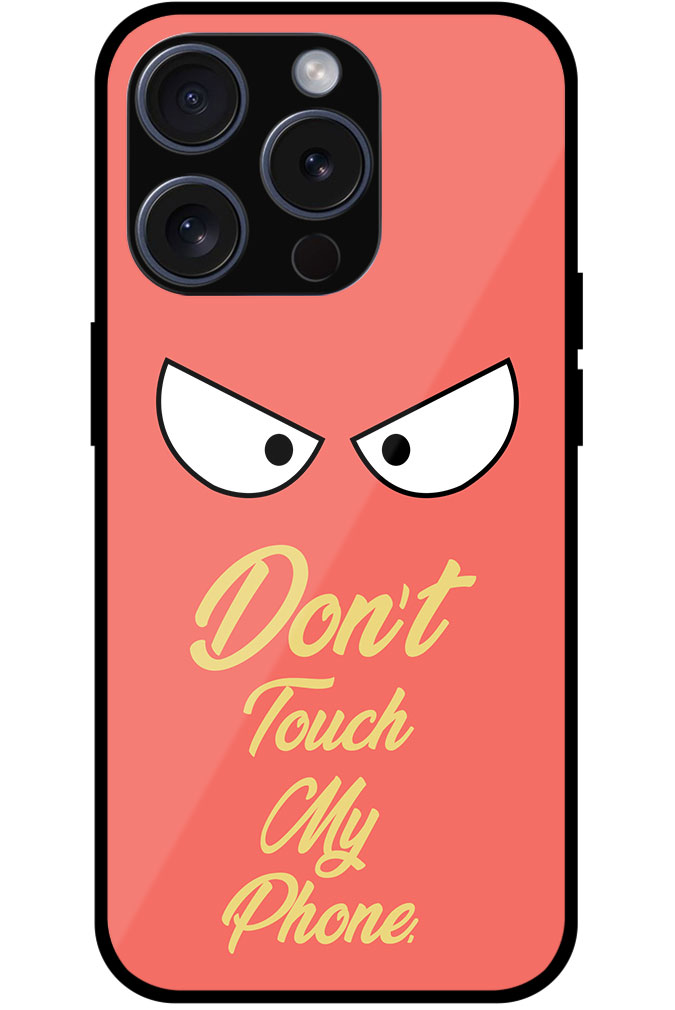 Angry Eyes Graphic Illustration Metal TPU Printed Case