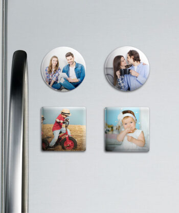 CoolOne Custom Combo Printed Fridge Magnets (Set of 4) - SQUARE