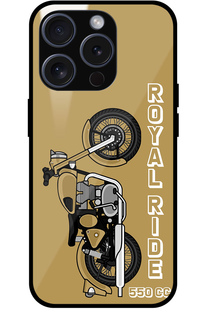 Royal Ride 550cc Motorbike Design Metal TPU Printed Case