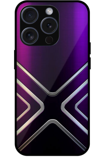Steel Grey Alphabet X Metal TPU Printed Case