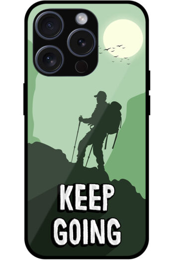 Keep Going Vector Illustration Metal TPU Printed Case