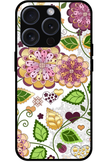 Fascinating Seamless Floral Pattern Metal TPU Printed Case